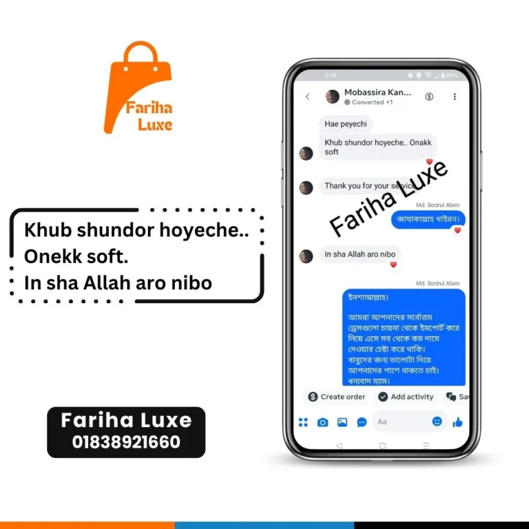 Fariha Luxe Customer Review