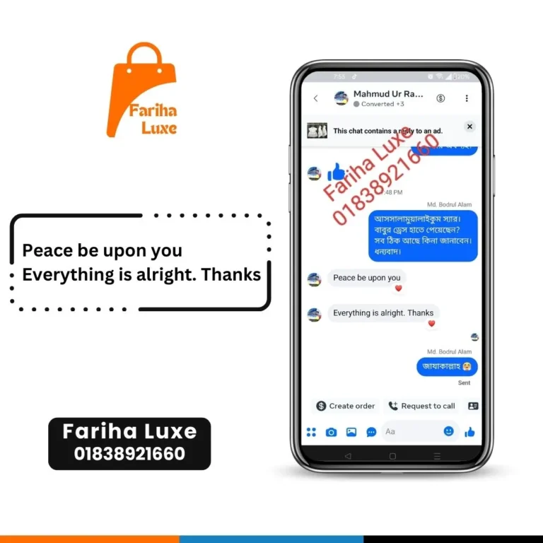 Fariha Luxe Customer Review