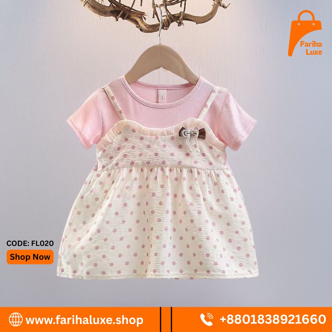 Pink & Polka Dot Baby Layered Dress Pink & Polka Dot Baby Layered Dress