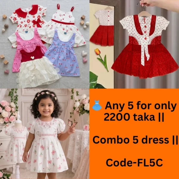 👗 Any 5 for only 2200 taka || Combo 5 dress || Code-FL5C