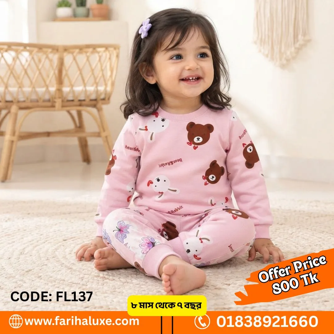 fariha luxe winter girl baby dress